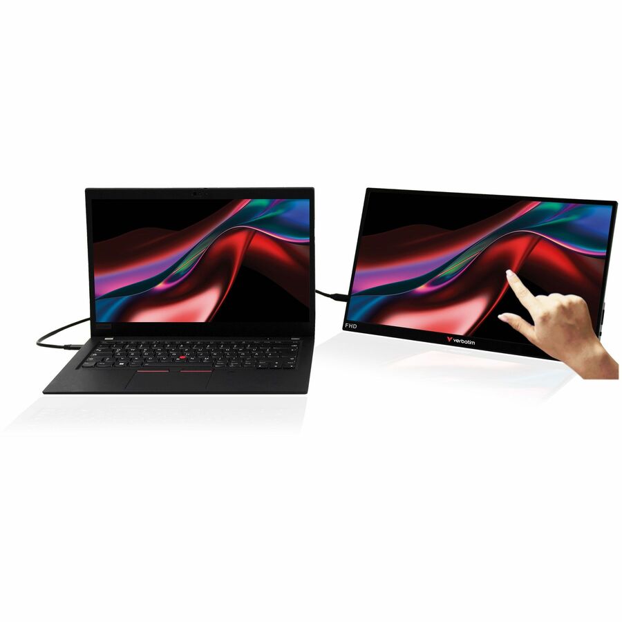 Verbatim Portable Touchscreen Monitor Full HD 1080p 17.3" Metal Housing