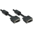 Manhattan SVGA HD15 Male to HD15 Male Monitor Cable with Ferrite Cores, 30', Black