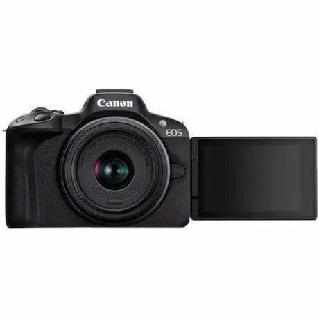 Canon EOS R50 24.2 Megapixel Mirrorless Camera with Lens - 0.71" - 1.77" (Lens 1), 2.17" - 8.27" (Lens 2) - Black