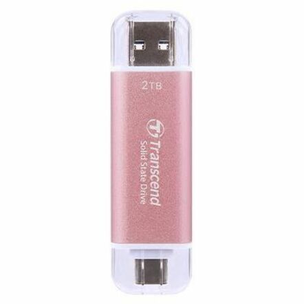 Transcend ESD310 1 TB Portable Solid State Drive - External - Pink