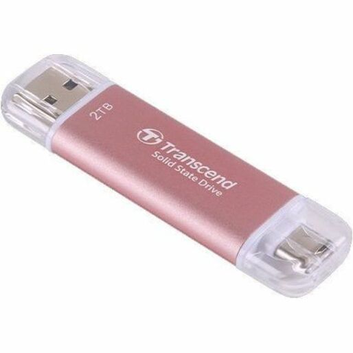 Transcend ESD310 2 TB Portable Solid State Drive - External - Pink