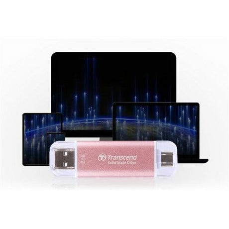 Transcend ESD310 2 TB Portable Solid State Drive - External - Pink