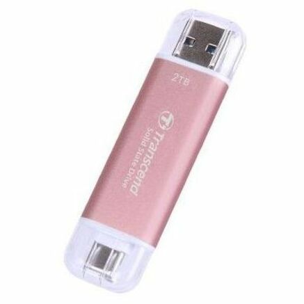Transcend ESD310 2 TB Portable Solid State Drive - External - Pink