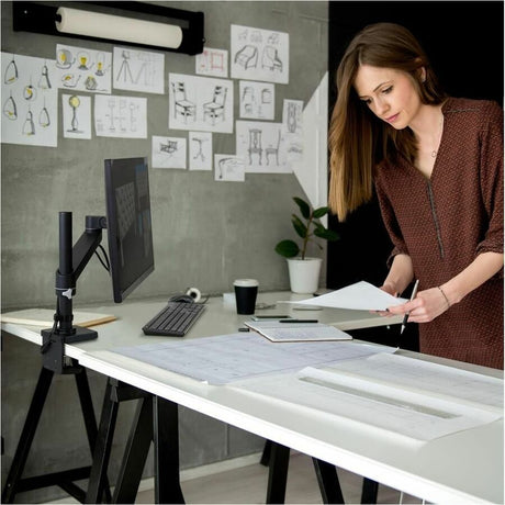 Ergotron Mounting Arm for Monitor - Black