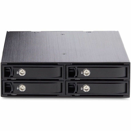 StarTech.com 4-Bay Backplane for U.2 Drives, Fits in a 5.25inch Bay, Mobile Rack for 2.5inch U.2 (SFF-8639) NVMe HDD/SSDs, Removable Trays