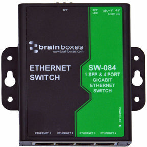 Brainboxes 1 SFP & 4 Port Gigabit Ethernet Switch