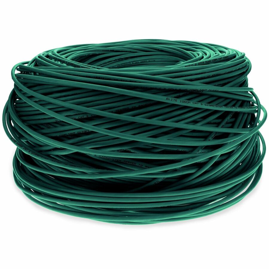 1000FT GREEN CAT6 STP PVC