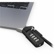 Compulocks Ledge Lock Adapter for MacBook Air 15" M2 and M3 with Combination Cable Lock Silver