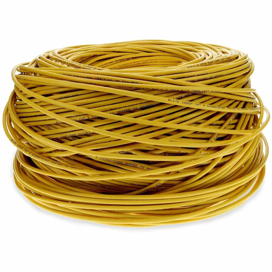 1000FT YELLOW CAT6 STP PVC