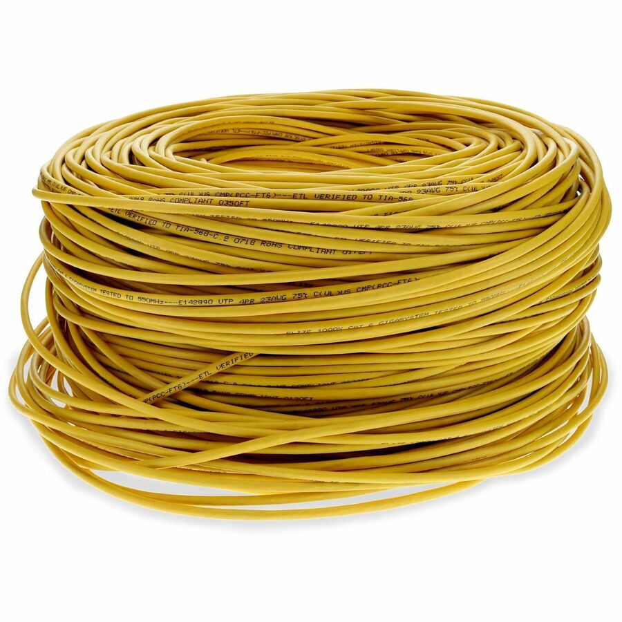 1000FT YELLOW CAT6 STP PVC