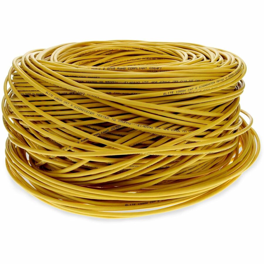 1000FT YELLOW CAT6 STP PVC