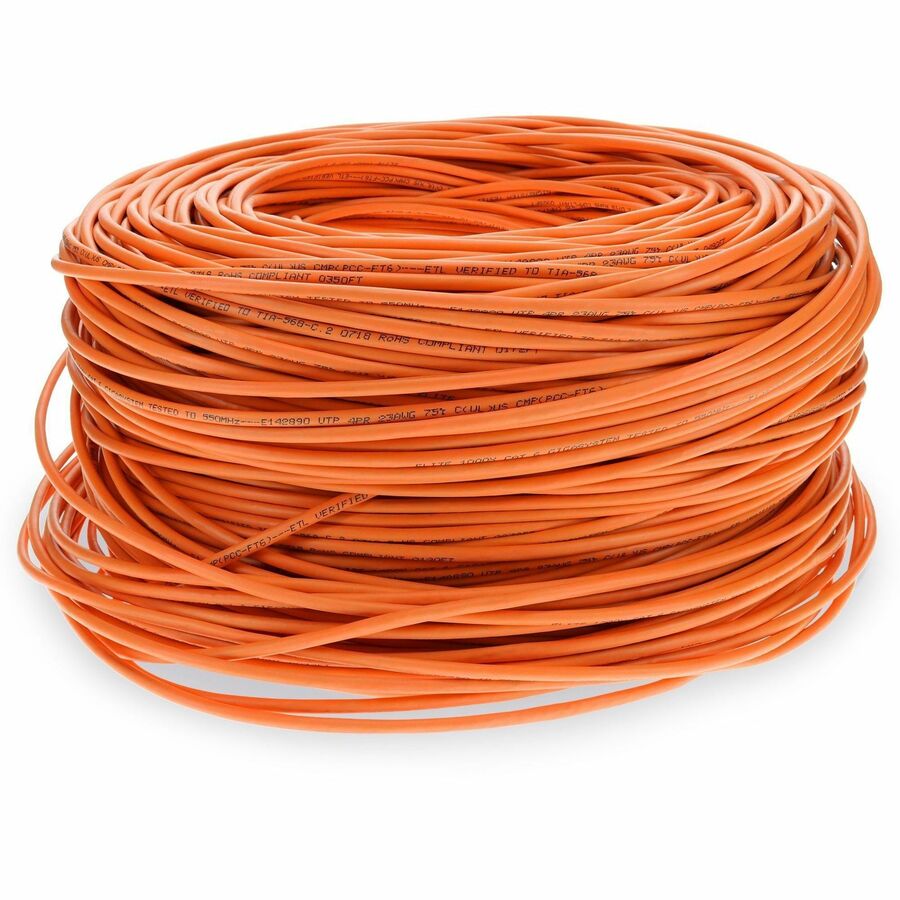 1000FT ORANGE CAT6 STP PLENUM