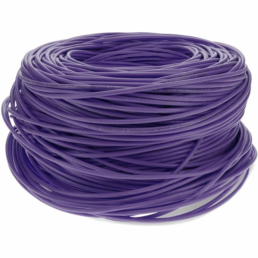 1000FT PURPLE CAT6 STP PVC
