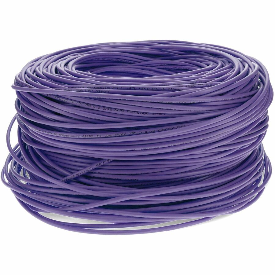 1000FT PURPLE CAT6 STP PVC