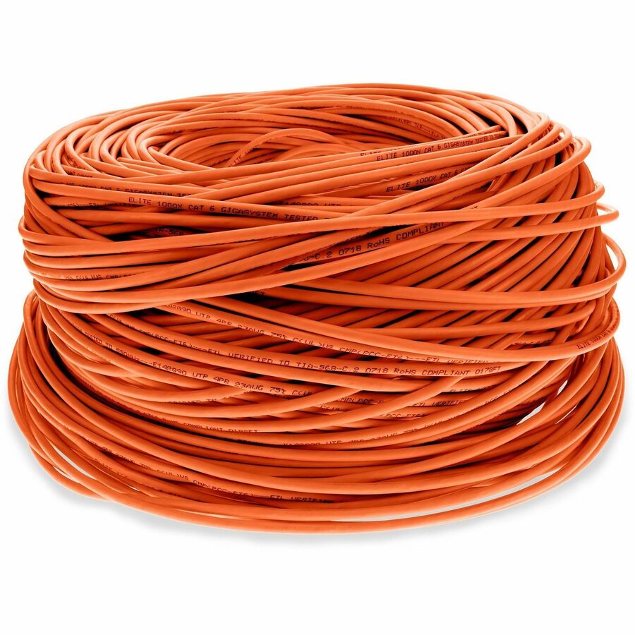1000FT ORANGE CAT6 STP PVC