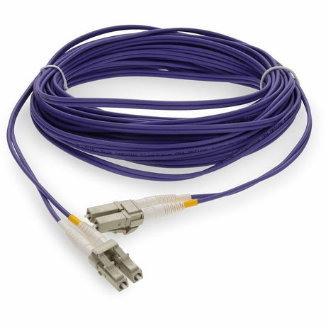 AddOn 6m LC to LC Purple OM4 Duplex OFNP (Plenum-Rated) TAA Fiber Patch Cable