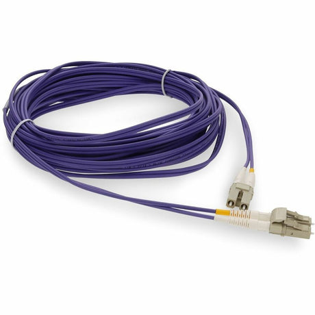 AddOn 6m LC to LC Purple OM4 Duplex OFNP (Plenum-Rated) TAA Fiber Patch Cable