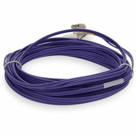 AddOn 6m LC to LC Purple OM4 Duplex OFNP (Plenum-Rated) TAA Fiber Patch Cable
