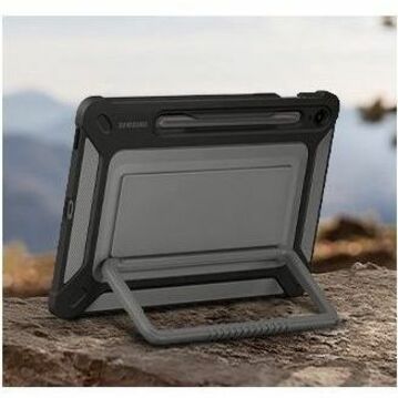Samsung Rugged Carrying Case Samsung Galaxy Tab S9 FE Tablet, Stylus - Black