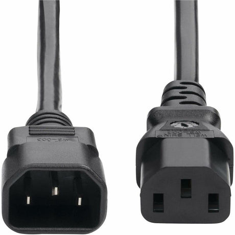 StarTech.com 1ft (0.3m) Power Extension Cord, IEC 60320 C14 to C13 PDU Power Cord, 10A 250V, 18AWG, UL Listed