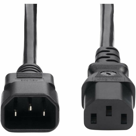 StarTech.com 2ft (60cm) Power Extension Cord, IEC 60320 C14 to C13 PDU Power Cord, 10A 250V, 18AWG, UL Listed