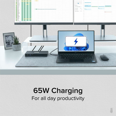 Plugable USB C Docking Station Dual Monitor 2 HDMI Ports, Power Delivery Dock, Dual 4K Monitor