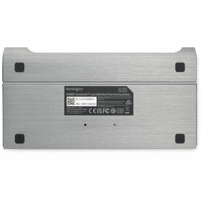 Kensington SD5800T Thunderbolt 4 and USB4 Quad Video Docking Station