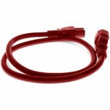 9FT C14/C15 14AWG RED PWR CBL