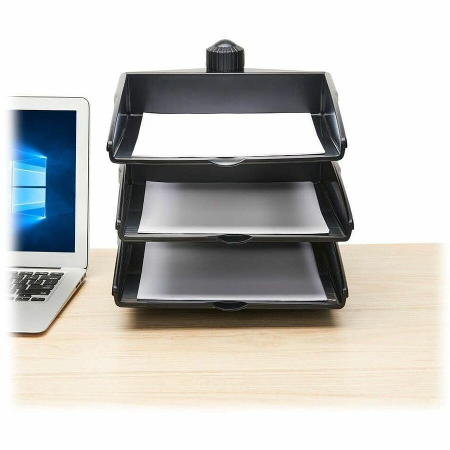 3-TRAY DOCUMENT HOLDER WITH