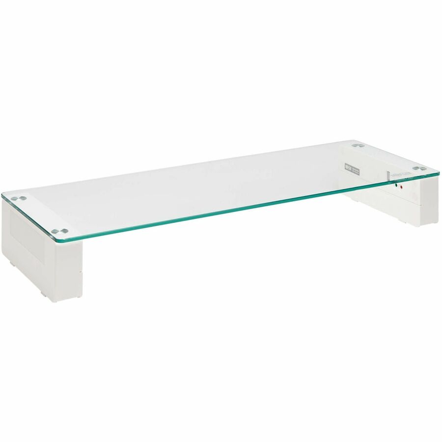 Eaton Tripp Lite Series Monitor Riser for Desk - Height Adjustable, Glass Top, USB and Audio Ports