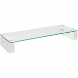 Eaton Tripp Lite Series Monitor Riser for Desk - Height Adjustable, Glass Top, USB and Audio Ports