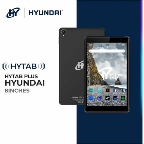 Hyundai HyTab Plus 8WB3 Tablet - 8" HD - Allwinner A523 - 4 GB - 64 GB SSD - Android 13 - Black