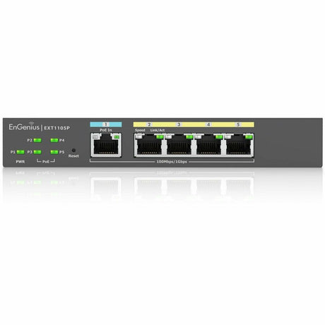 EnGenius Cloud Managed 5-Port 60W Gigabit PoE Switch Extender