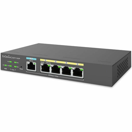 EnGenius Cloud Managed 5-Port 60W Gigabit PoE Switch Extender