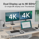 Plugable Thunderbolt 4 Dock with 100W Charging, Thunderbolt Certified