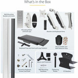 StarTech.com Wall Mount Workstation, VESA Mount 22lb/10kg, Fully Articulating Monitor Mount & Keyboard Tray, Standing Desk w/PC Bracket