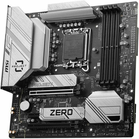 MSI B760M PROJECT ZERO Desktop Motherboard - Intel B760 Chipset - Socket LGA-1700 - Micro ATX
