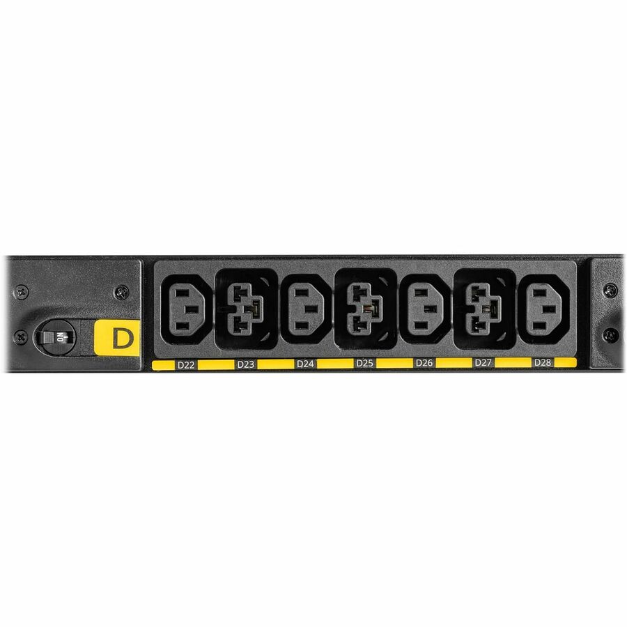 Eaton Universal-Input Basic PDU G4, 208V and 415/240V, 42 Outlets, Input Cable Sold Separately, End-Entry Input, 72-Inch 0U Vertical