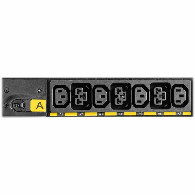 Eaton Universal-Input Basic PDU G4, 208V and 415/240V, 42 Outlets, Input Cable Sold Separately, End-Entry Input, 72-Inch 0U Vertical