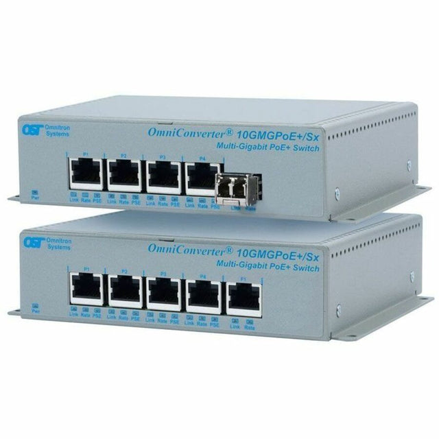 OMNICONVERTER 10GMGPOE+SX RJ-45