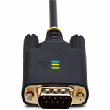 StarTech.com 3ft (1m) USB to Serial Adapter Cable, COM Retention, FTDI IC, DB9 RS232, Interchangeable DB9 Screws/Nuts, Windows/macOS/Linux