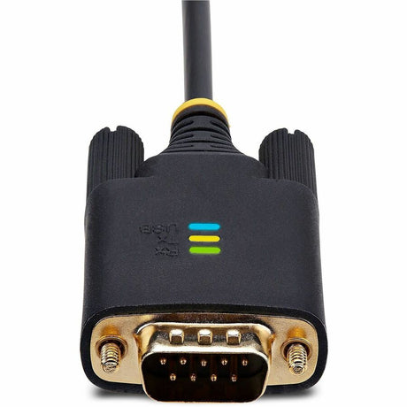 StarTech.com 3ft (1m) USB to Serial Adapter Cable, COM Retention, FTDI IC, DB9 RS232, Interchangeable DB9 Screws/Nuts, Windows/macOS/Linux