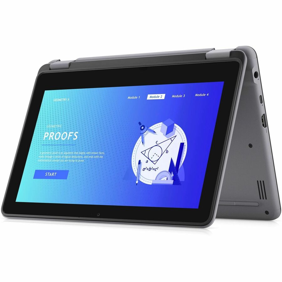 Dell Latitude 3000 3140 11.6" Touchscreen Convertible 2 in 1 Notebook - HD - Intel N-Series N100 - 4 GB - 128 GB Flash Memory - English (US) Keyboard - Gray