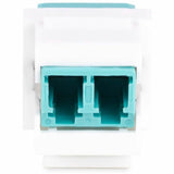 StarTech.com LC to LC Coupler, LC Fiber Coupler, LC/UPC Duplex Keystone Jack, Fiber Optic Keystone Coupler for Patch Panel