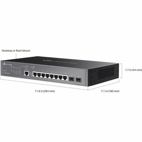 Omada 8-Port Gigabit L2+ Managed Switch with 2 SFP Slots
