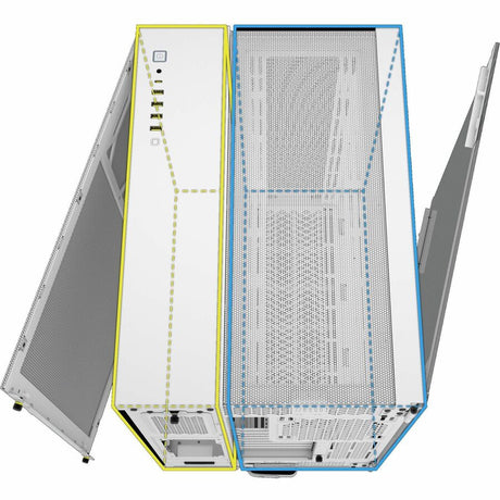 Corsair 6500D AIRFLOW Mid-Tower Dual Chamber PC Case - White