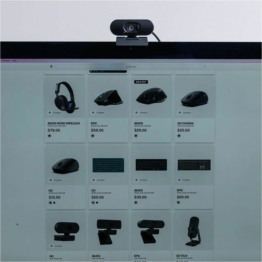 JLab Go Pop Webcam - 2.1 Megapixel - 30 fps - USB Type A