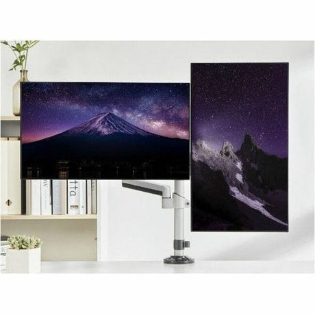 SIIG Dual Stacked Monitor Arm Desk Mount - 17" - 32" - Max Load 19.8 lbs for each arm - VESA 75/100mm