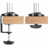 DUAL STACKED MONITOR ARM DESK