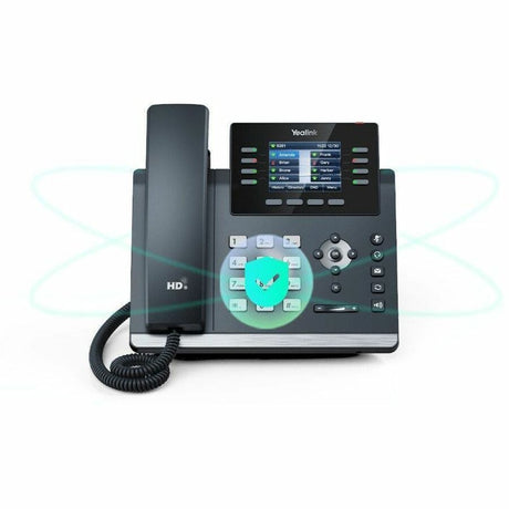 Yealink SIP-T44W IP Phone - Corded - Corded/Cordless - Bluetooth, Wi-Fi - Wall Mountable, Desktop - Classic Gray